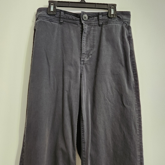 SOLD 🌟 Everlane Black The Lightweight Wide-Leg Crop Chino Pants Size 0 - Picture 3 of 16